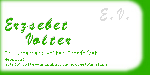 erzsebet volter business card